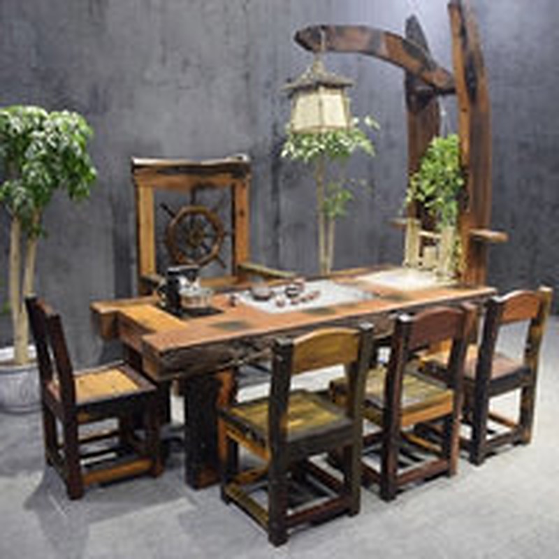 Bàn trà GTT-017 gỗ táu tàu thuyền
