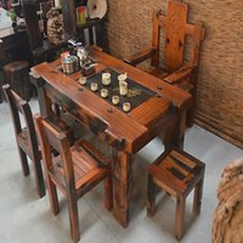 Bàn trà GTT-119 gỗ táu tàu thuyền