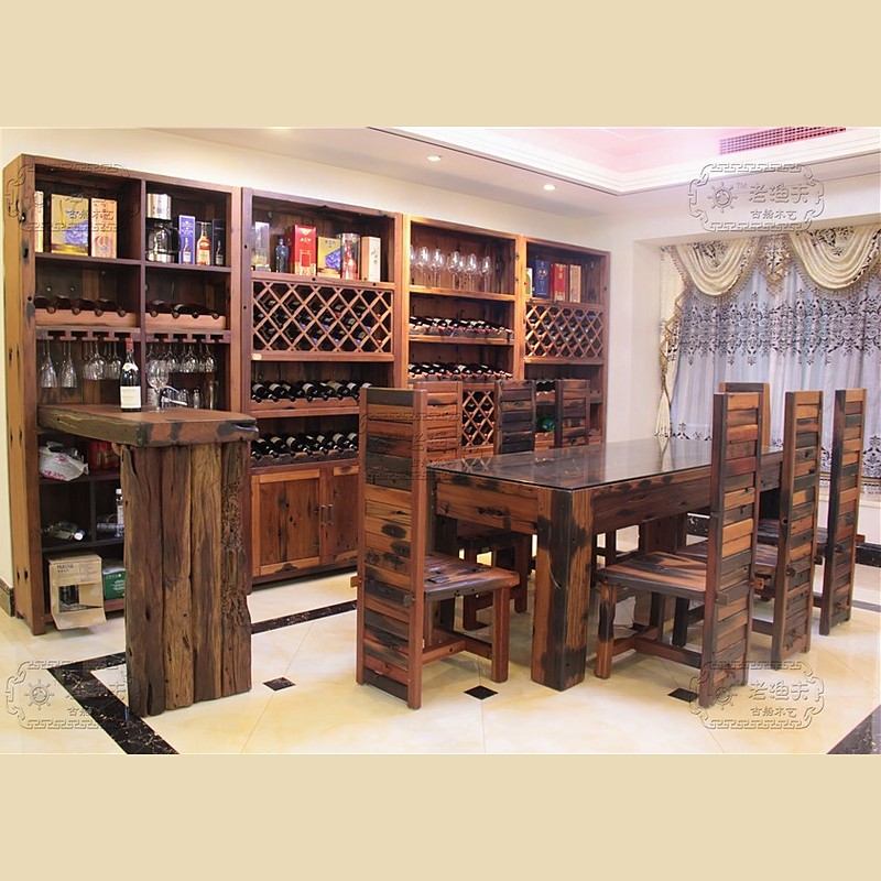Bàn ăn GTT-049 gỗ tàu thuyền