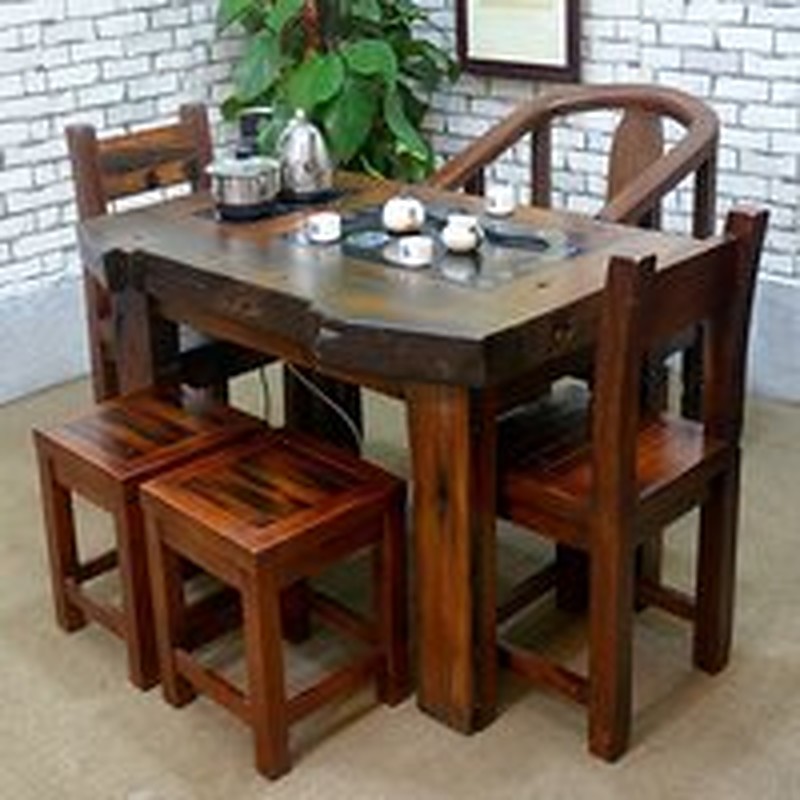 Bàn trà GTT-028 gỗ táu tàu thuyền