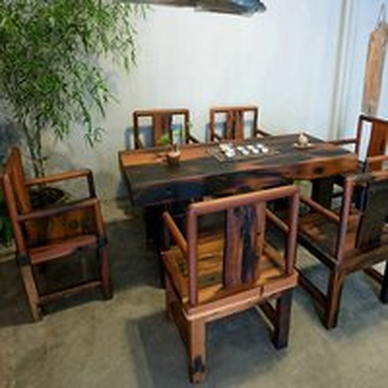 Bàn trà GTT-025 gỗ táu tàu thuyền