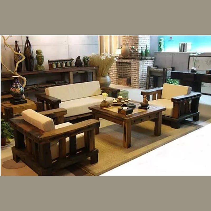 Sofa hiện đại GTT-004 gỗ tàu thuyền