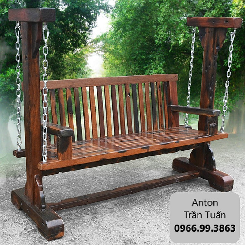 Xích đu - Ghế thư giãn GTT-108 gỗ tàu thuyền