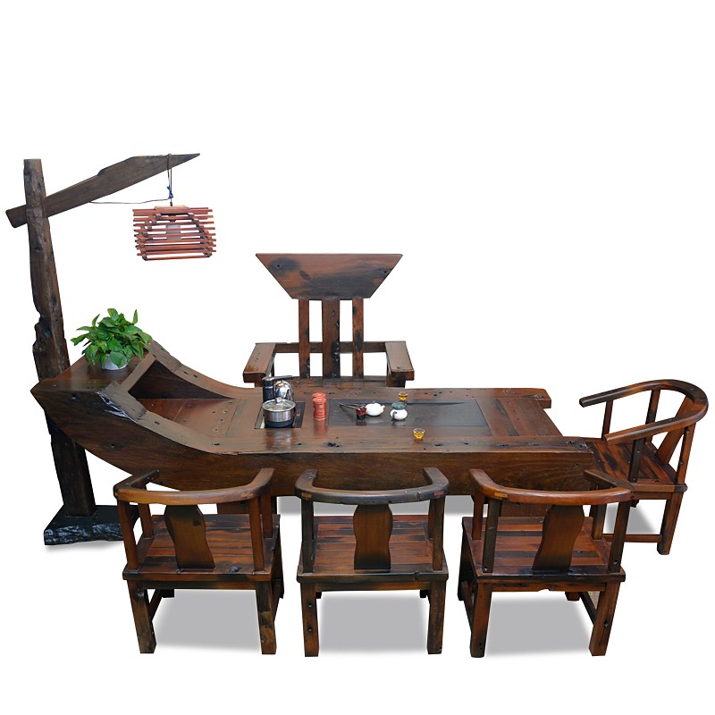 Bàn trà GTT-040 gỗ táu tàu thuyền
