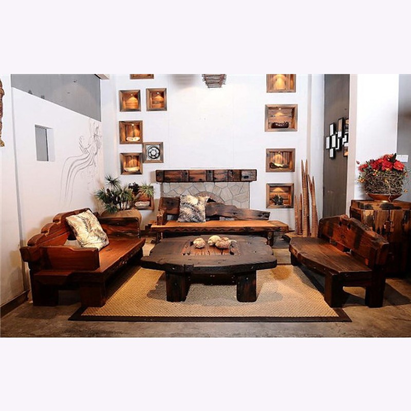 Sofa GTT-001 gỗ tàu thuyền