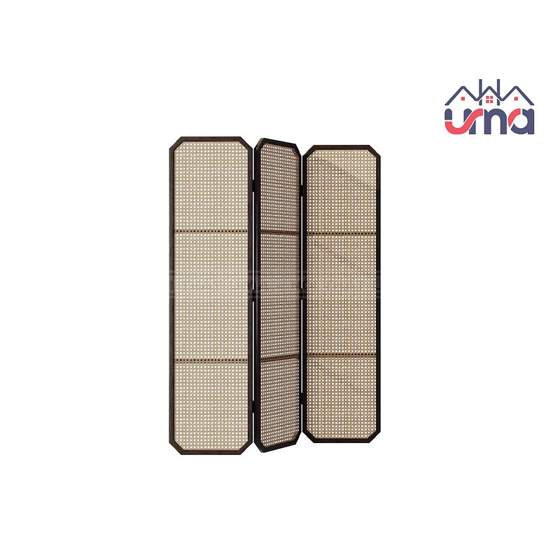 Vách Ngăn Gỗ Mây Mắt Cáo Đẹp Mắt VNG004