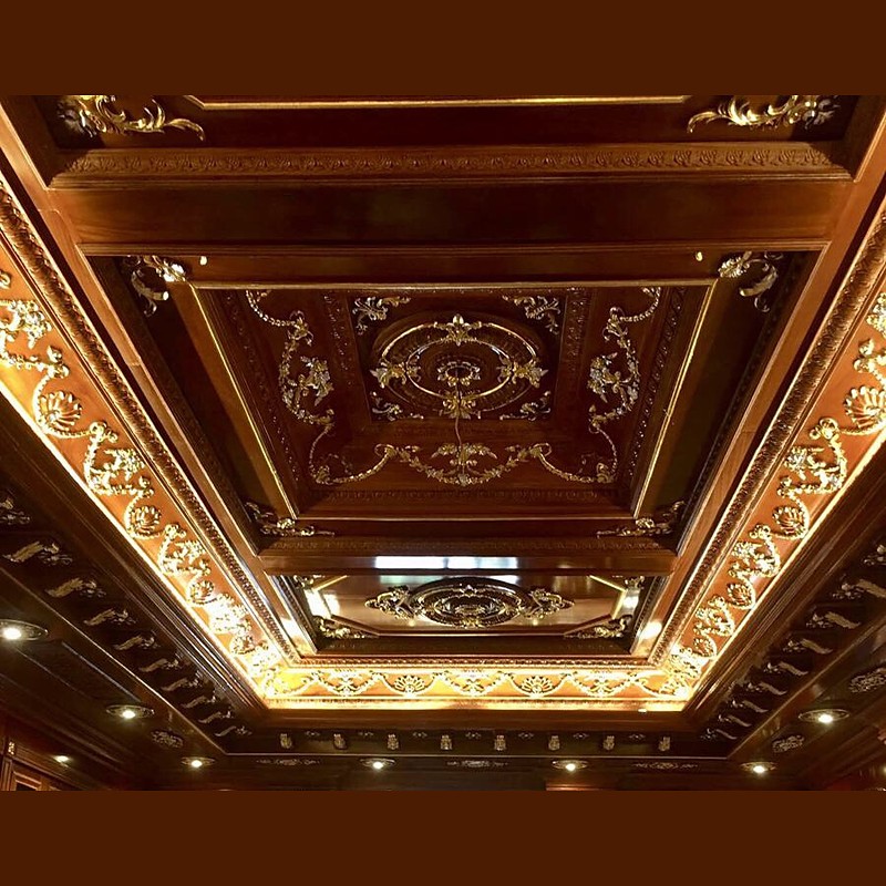 Trần Gỗ Gõ Đỏ - Mẫu 1