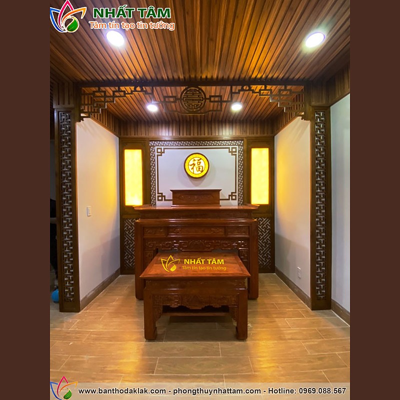 Bàn thờ gia tiên Ngũ Phúc mẫu BD-1018