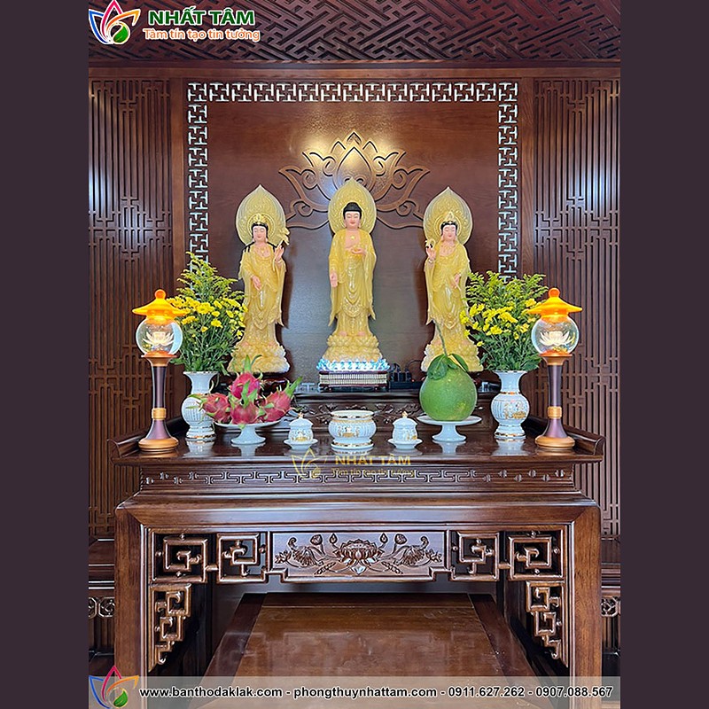 Bàn thờ Tam Thế Phật mẫu BD-1023